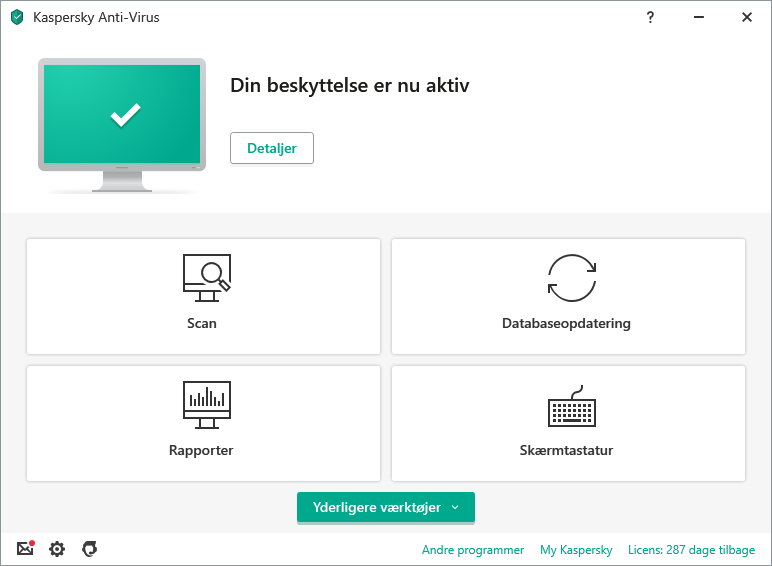Kaspersky Anti-Virus content/da-dk/images/b2c/product-screenshot/1 FL19 Main UI (green state) KAV DA.png